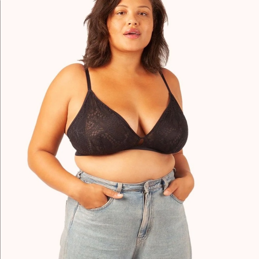 Lively black lace bralette